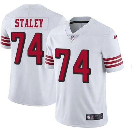 Men San Francisco 49ers #74 Joe Staley Nike White Color Rush Limited NFL Jersey->san francisco 49ers->NFL Jersey